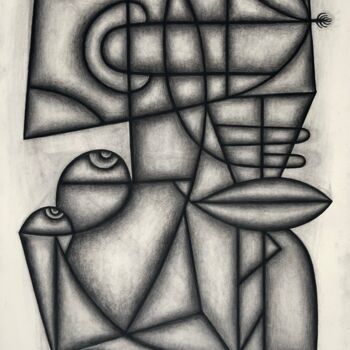 Drawing titled "Subsumed (notes fro…" by Kerry O. Furlani, Original Artwork, Charcoal