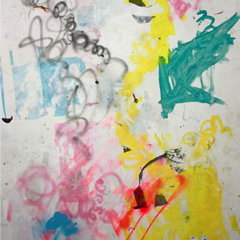 Pintura titulada "superficial riot se…" por Irkt, Obra de arte original, Oleo