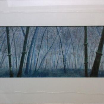 Drawing titled "blue bambous" by Koki, Original Artwork, Other