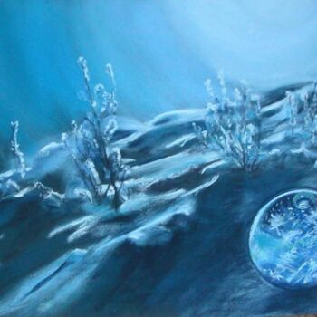 Dibujo titulada "Neige et inclusion" por Koki, Obra de arte original, Otro