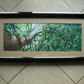 Malerei mit dem Titel "le bambou est une h…" von Koki, Original-Kunstwerk