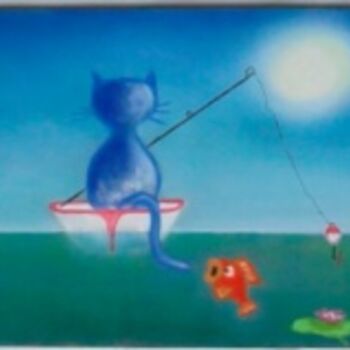 Dibujo titulada "Partida de pesca po…" por Koki, Obra de arte original, Otro
