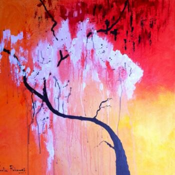 Pintura titulada "chinese-tree.jpg" por Koki, Obra de arte original, Oleo