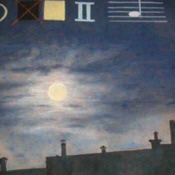 Dessin intitulée "o clair de la lune" par Koki, Œuvre d'art originale, Autre