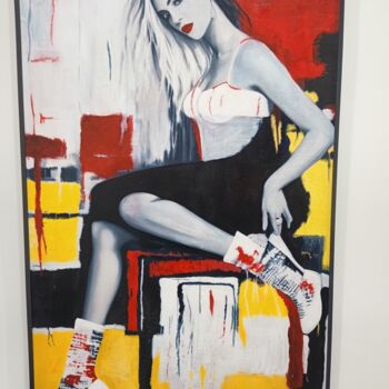 Painting titled "Ready for Friday ni…" by Kolective Art, Original Artwork, Acrylic