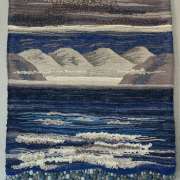 Textile Art titled "Байкальская сюита" by Tatiana Kolobova, Original Artwork, Tapestry