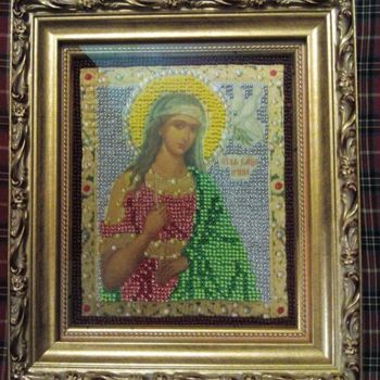 Картина под названием "Икона св.Ирины" - Елена Юрьевна, Подлинное произведение искусства, Другой