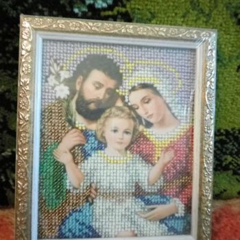 Картина под названием "Икона "Святое семей…" - Елена Юрьевна, Подлинное произведение искусства, Другой