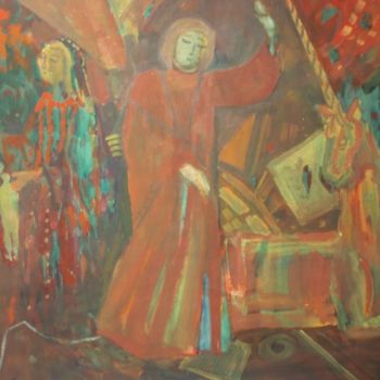 Картина под названием ""Единорог"" - Валентина Егоровна Пахомова, Подлинное произведение искусства