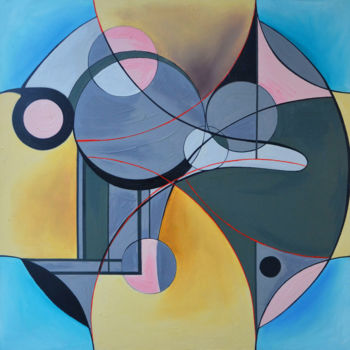 Painting titled "∞ Infinity. Composi…" by Zhanna Kondratenko, Original Artwork, Oil Mounted on Wood Stretcher frame