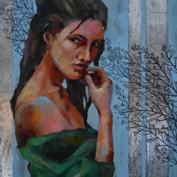 제목이 "Capsella"인 미술작품 Zhanna Kondratenko로, 원작, 기름 기타 단단한 패널에 장착됨