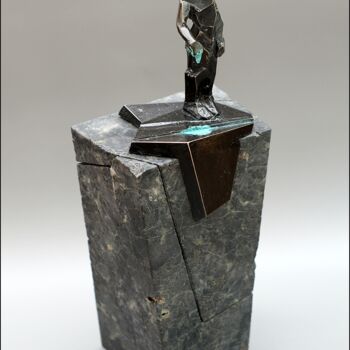 Sculpture titled "TRYNS" by Konrad Ziolkowski, Original Artwork, Metals
