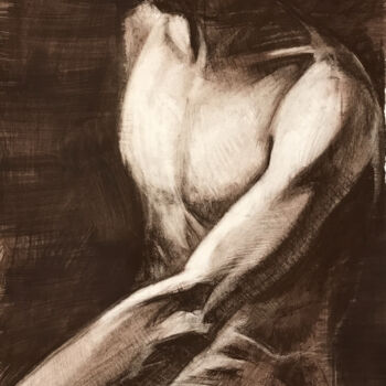 Рисунок под названием "MAN , Hear yourself" - Konstantin Fomin, Подлинное произведение искусства, Пастель