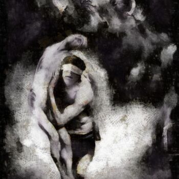 Картина под названием "99 38 99" - Константин Скопцов, Подлинное произведение искусства, Древесный уголь
