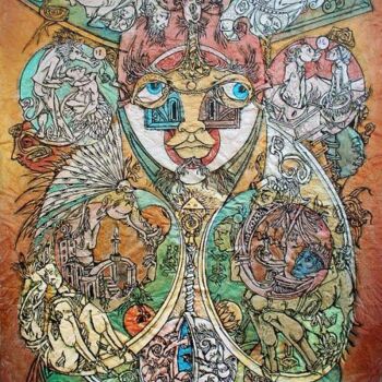 Картина под названием "Transformation, day…" - Konstantin Skoptsov, Подлинное произведение искусства
