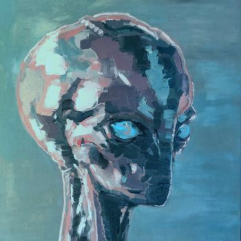 Peinture intitulée "the alien" par Konstantin Zet, Œuvre d'art originale, Huile