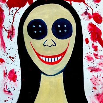 Painting titled "Smile & Happy Hallo…" by Evangelina, Original Artwork, Oil