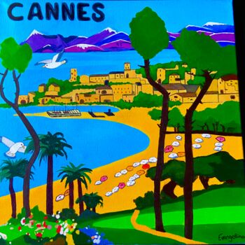"French Riviera - Ca…" başlıklı Tablo Evangelina tarafından, Orijinal sanat, Akrilik