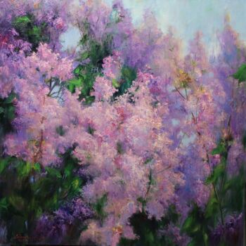 Peinture intitulée "Lilac" par Konstantinos Efimidis, Œuvre d'art originale, Huile