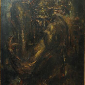 Painting titled "Thinker, conflict." by Konstantinos Efimidis, Original Artwork, Oil