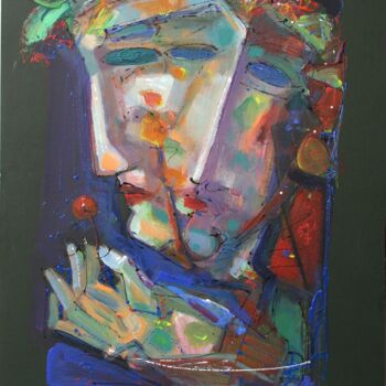 Картина под названием "Cherry for two" - Konstantinos Efimidis, Подлинное произведение искусства, Акрил