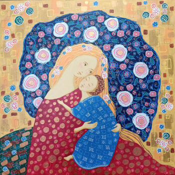 Картина под названием "Умиление" - Svetlana Konstantinova, Подлинное произведение искусства, Акрил