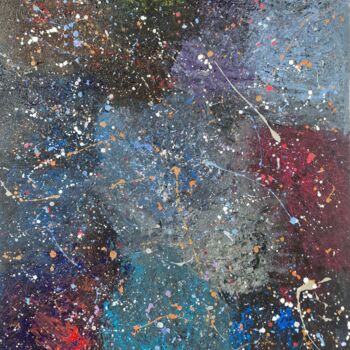 Painting titled "Nebula" by Kook, Original Artwork, Acrylic