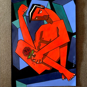 Картина под названием "The Unrequited" - Koola Adams, Подлинное произведение искусства, Акрил
