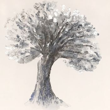 Schilderij getiteld "arbre" door Kootchi, Origineel Kunstwerk, Acryl
