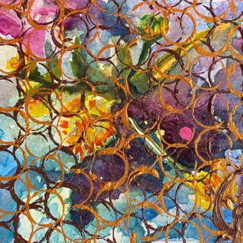 Картина под названием "Fragments of nature…" - Diana Koreneva, Подлинное произведение искусства, Акварель