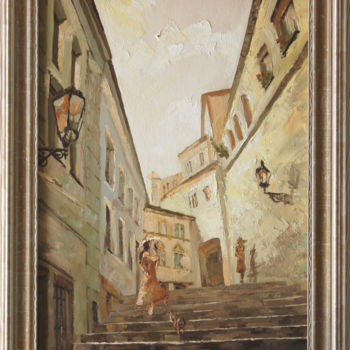 Painting titled "Prague #2" by Anna Korennova, Original Artwork, Oil