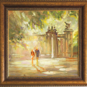 Painting titled "WALK AMONG THE SUN…" by Anna Korennova, Original Artwork
