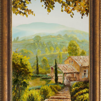 Painting titled "Toscana" by Anna Korennova, Original Artwork, Oil