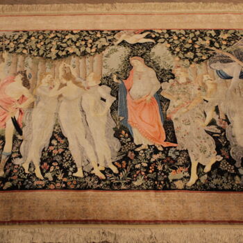 纺织艺术 标题为“Primavera” 由Korhan, 原创艺术品, 挂毯