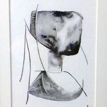 Malarstwo zatytułowany „Silence” autorstwa Korî, Oryginalna praca, Akwarela