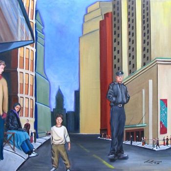 Peinture intitulée "City Block" par Kori Klyman, Œuvre d'art originale