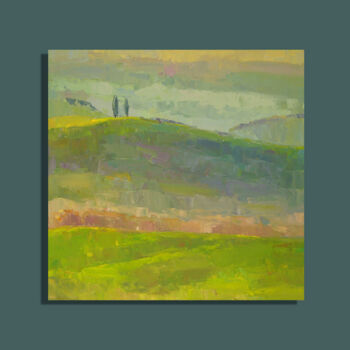 Peinture intitulée "Tuscany. Spring" par Korn, Œuvre d'art originale, Huile