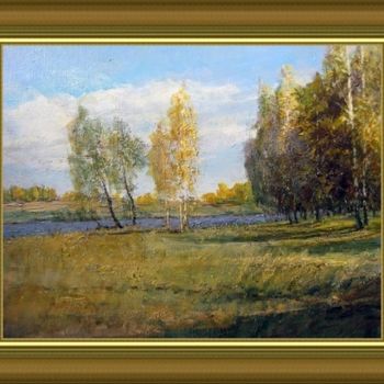 Ζωγραφική με τίτλο "Река Омь 2" από Korytov Sergey, Αυθεντικά έργα τέχνης