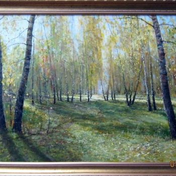 Painting titled "Прозрачный лес" by Korytov Sergey, Original Artwork