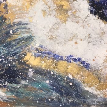 Pittura intitolato "Космическое море" da Olga Kosheleva, Opera d'arte originale, Acrilico