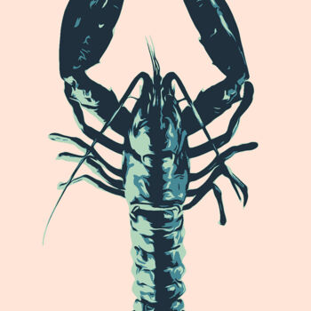 "Crayfish" başlıklı Tablo Kosta Morr tarafından, Orijinal sanat, Akrilik Ahşap Sedye çerçevesi üzerine monte edilmiş