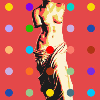 Painting titled "Venus de Milo" by Kosta Morr, Original Artwork, Acrylic