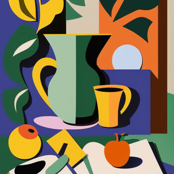 Картина под названием "Abstract Still-life…" - Kosta Morr, Подлинное произведение искусства, Акрил