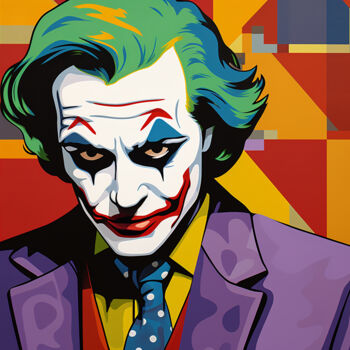 "Joker" başlıklı Tablo Kosta Morr tarafından, Orijinal sanat, Akrilik Ahşap Sedye çerçevesi üzerine monte edilmiş