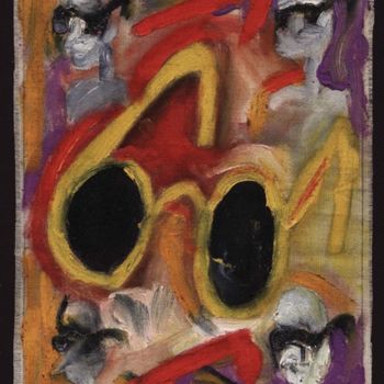 Peinture intitulée "historias de ciegos" par Kardo Kosta, Œuvre d'art originale, Huile
