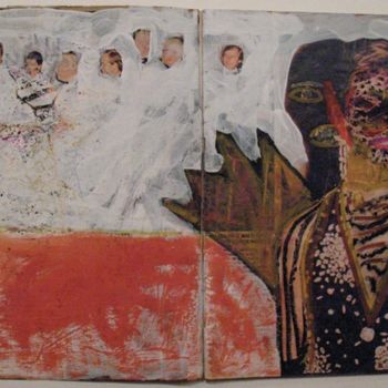 Peinture intitulée "Le salieron alas" par Kardo Kosta, Œuvre d'art originale, Huile