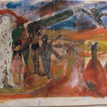 Peinture intitulée "Homenaje a Picasso" par Kardo Kosta, Œuvre d'art originale, Huile