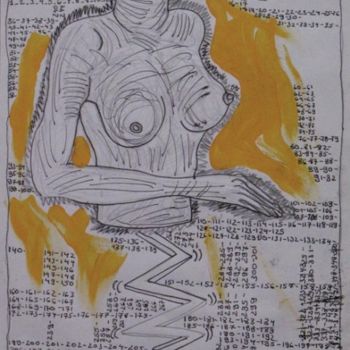 Pintura intitulada "Cuerpo de mujer sal…" por Kardo Kosta, Obras de arte originais, Óleo