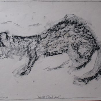 Peinture intitulée "Gato" par Kardo Kosta, Œuvre d'art originale, Huile