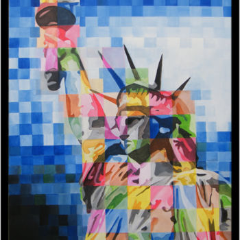 Картина под названием "Freedom" - Don Kosta, Подлинное произведение искусства, Акрил